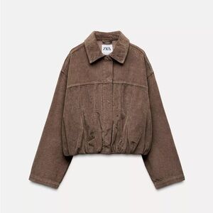 Zara Brown Corduroy Jacket